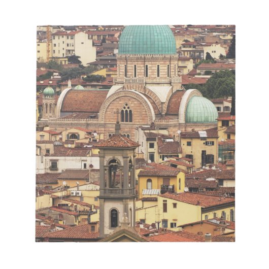 イタリア フィレンツェの広場からの眺め ノートパッド (正面)