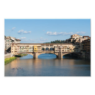 イタリア フィレンツェの旧橋 ポンテ ヴェッキオ フォトプリント