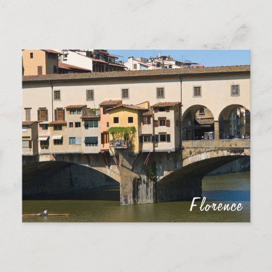 イタリア フィレンツェの旧橋 ポンテ ヴェッキオ ポストカード (正面)