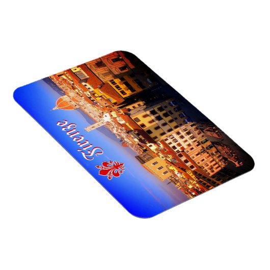 イタリア,フィレンツェの空中画像 マグネット (右側)