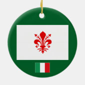イタリア-フィレンツェの陶磁器のクリスマスのオーナメント セラミックオーナメント (裏面)