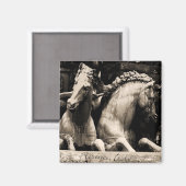 イタリア，フィレンツェの馬 マグネット (正面/裏面)