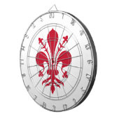 イタリア,フィレンツェ国旗とダーツボード ダーツボード (正面右)