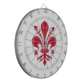 イタリア,フィレンツェ国旗とダーツボード ダーツボード (正面左)