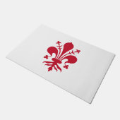 イタリア，フィレンツェ国旗とドアマット ドアマット (アングル)