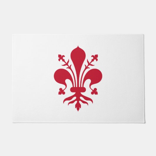 イタリア，フィレンツェ国旗とドアマット ドアマット (正面)