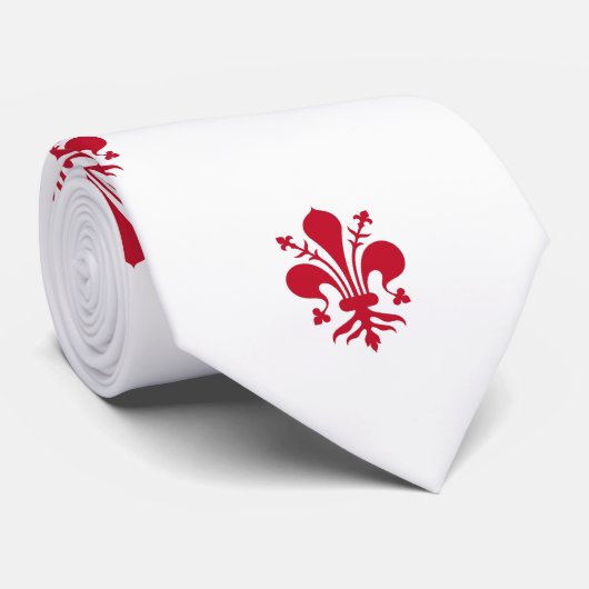 イタリア，フィレンツェ国旗とネクタイ ネクタイ (ロール)