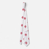 イタリア，フィレンツェ国旗とネクタイ ネクタイ (裏面)