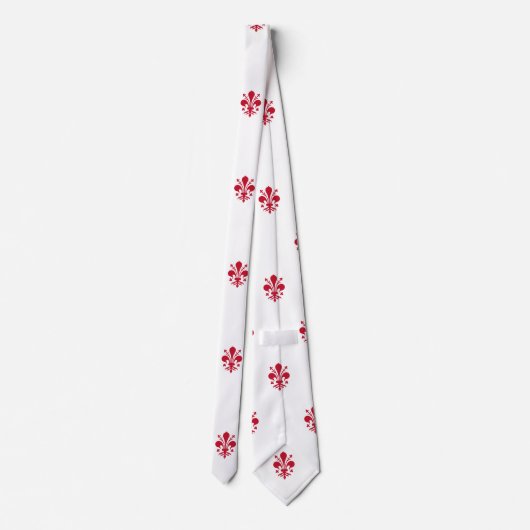 イタリア，フィレンツェ国旗とネクタイ ネクタイ (裏面)