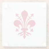 イタリア,フィレンツェ国旗を持つガラスコスター ガラスコースター (裏面)