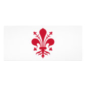 イタリア，フィレンツェ国旗を持つラックカード ラックカード (裏面)