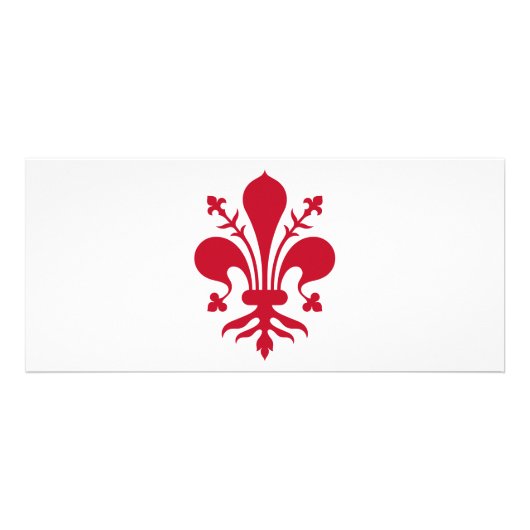 イタリア，フィレンツェ国旗を持つラックカード ラックカード (裏面)