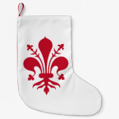 イタリア，フィレンツェ州旗を持つクリスマスストッキング スモールクリスマスストッキング (正面)