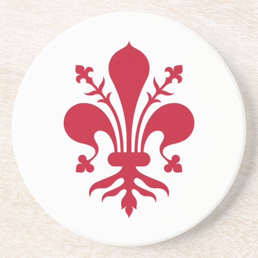 イタリア,フィレンツェ州旗を持つコースター コースター (正面)