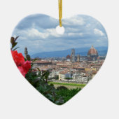 イタリア，フィレンツェ市 セラミックオーナメント (正面)