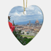 イタリア，フィレンツェ市 セラミックオーナメント (左)