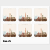 イタリア，フィレンツェ |スカイライン スクエアシール (シート)