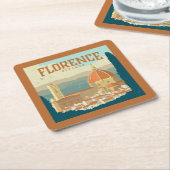 イタリア,フィレンツェ スクエアペーパーコースター (アングル)