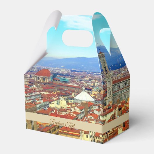 イタリア，フィレンツェ |テーマ結婚設定 フェイバーボックス (裏面サイド)