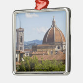 イタリア、フィレンツェ、フィレンツェのカテドラルの眺め メタルオーナメント (左)