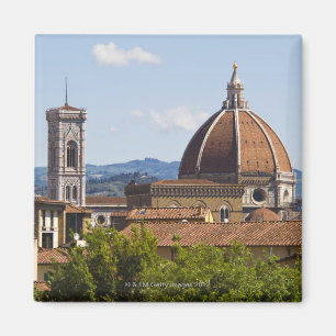 イタリア，フィレンツェ，フィレンツェ大聖堂のビュー マグネット