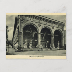イタリア,フィレンツェ,フィレンツェ, 1908, Loggia dei Lanzi ポストカード