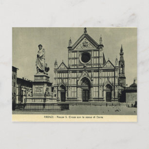 イタリア,フィレンツェ,フィレンツェ, 1908, S. Croce教会 ポストカード