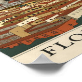 イタリア，フィレンツェ ポスター (角)