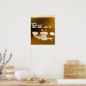 イタリア，フィレンツェ，ポンテヴェッキオとアーノ川 ポスター (キッチン)