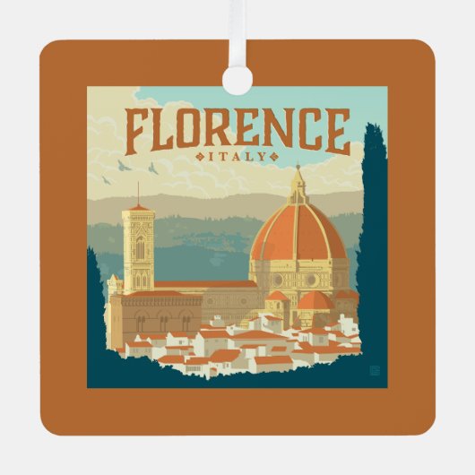 イタリア,フィレンツェ メタルオーナメント (正面)