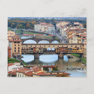 イタリア フィレンツェ ヴェッキオ橋 旅行 ポストカード