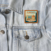 イタリア，フィレンツェ 缶バッジ (インサイチュ)