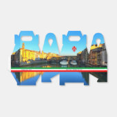 イタリア，フィレンツェ | Ponte Vecchio Themed 結婚's フェイバーボックス (折り畳みなし)