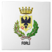 イタリア フォルリの紋章 タイル (正面)