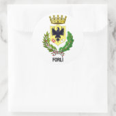 イタリア，フォルリの紋章 ラウンドシール (バッグ)