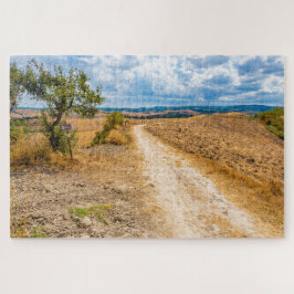 イタリア，フランシヘナ経由のトスカーナの風景 ジグソーパズル