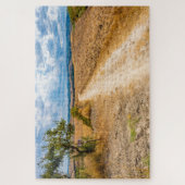 イタリア，フランシヘナ経由のトスカーナの風景 ジグソーパズル (縦)