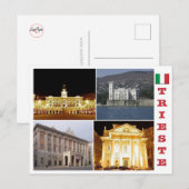 イタリア – フリウリヴェニスジュリア – トリエステモザイク – ポストカード (正面/裏面)