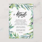 イタリア·フ結婚ィレンツェの詳細情報 エンクロージャーカード (正面)