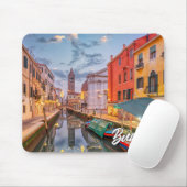 イタリア・ブラノ島の夕日 マウスパッド (マウス)