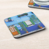 イタリア、ブラノ。近くのブラノのカラフルハウス コースター (左側)