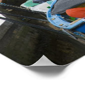 イタリア、ブラーノ島。カラフル ポスター (角)