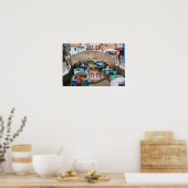 イタリア、ブラーノ島。カラフル ポスター (キッチン)