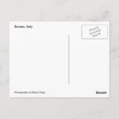 イタリア，ブラーノ ポストカード (裏面)