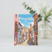 イタリア プロチダの路地 ポストカード (スタンド正面)