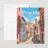 イタリア プロチダの路地 ポストカード (正面/裏面)