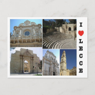 イタリア – プーリア – サレント – Lecce - I Love - ポストカード