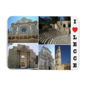 イタリア – プーリア – サレント – Lecce - I Love - マグネット (横)
