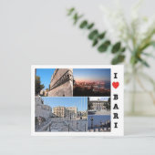 イタリア – プーリア – バリ – 私の愛 –  ポストカード (スタンド正面)