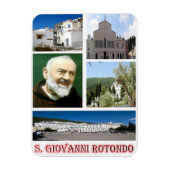 イタリア – プーリア – Foggia - S.G.ロトンド – モザイク –  マグネット (縦)